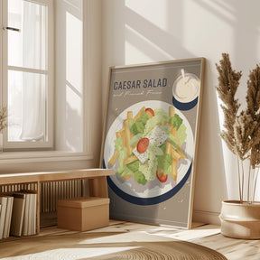 Caesar Salad and French Fries Poster