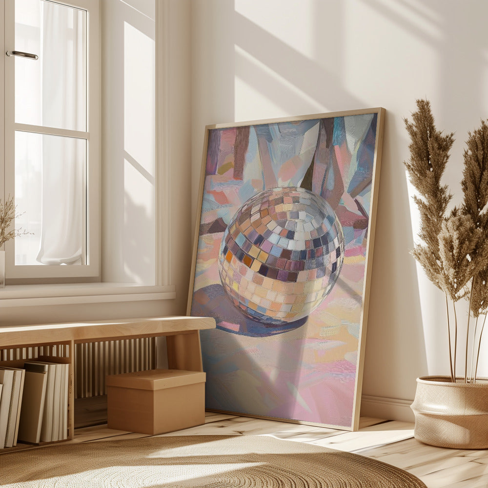 Pastel Disco Ball Poster