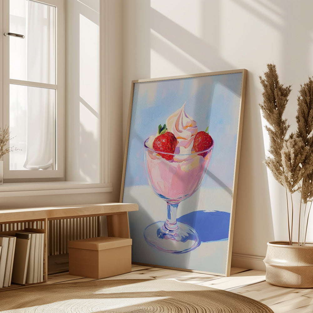 Strawberry Milk Shake Poster