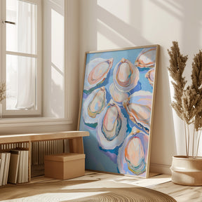 Colorful Oysters Poster