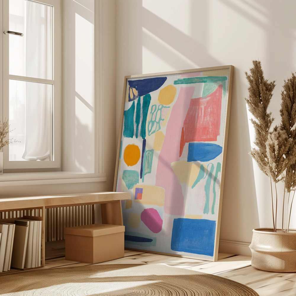 Abstract Colorful Geometry Poster