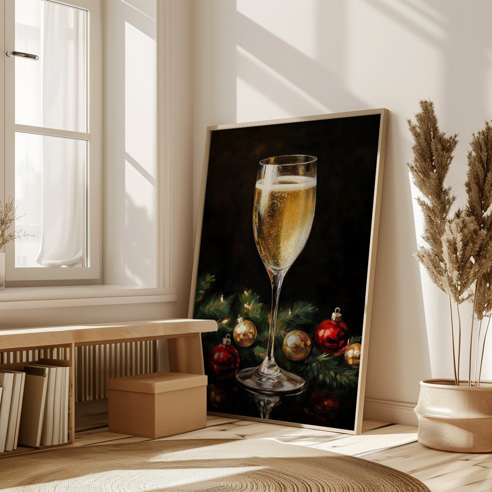 Christmas  Champagne Poster