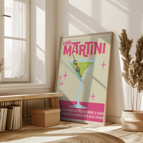 Dirty Martini Cocktail 01.png Poster