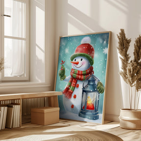 Cute Snowman No 2 Poster