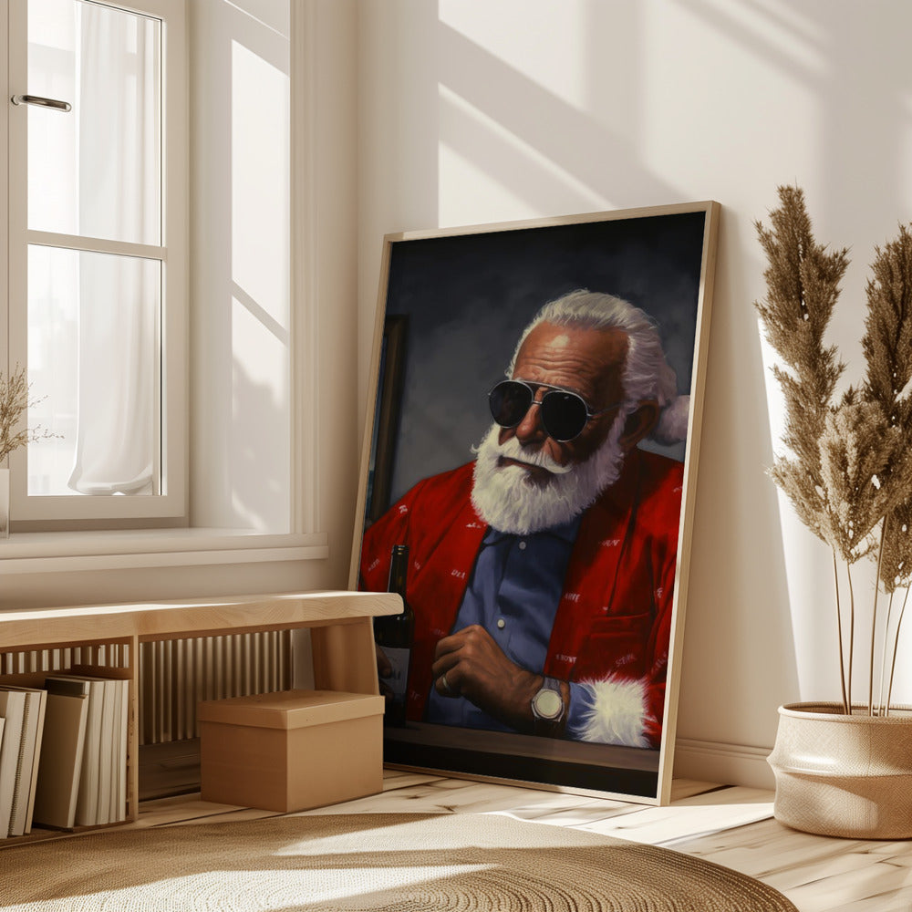 Sun Tan Claus Poster