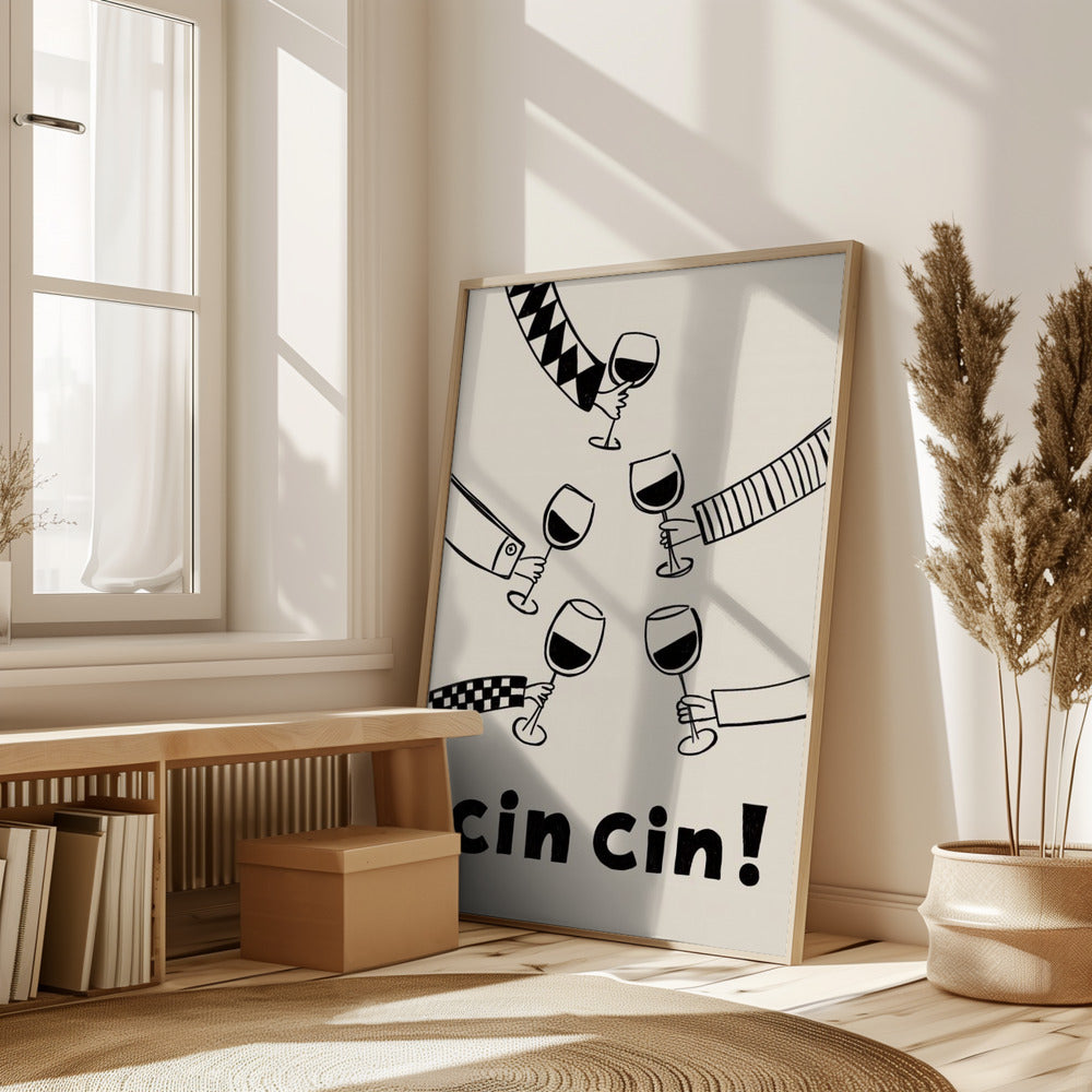 Cin cin! Wine Party with Friends Poster