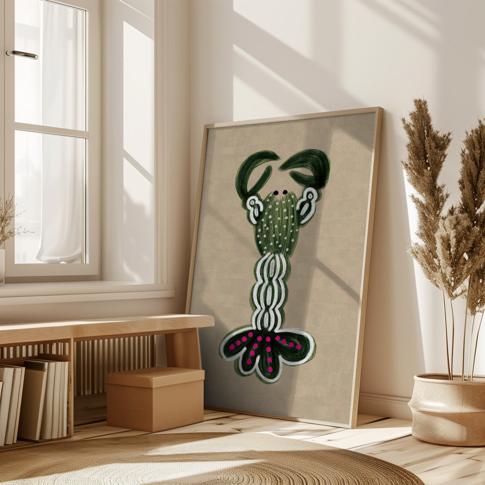 GREEN LOBSTER Poster