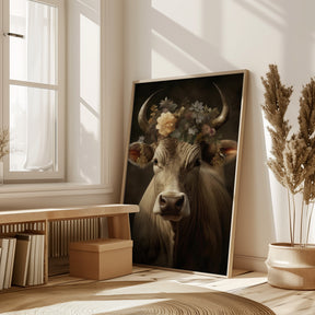 Bull Portrait Poster