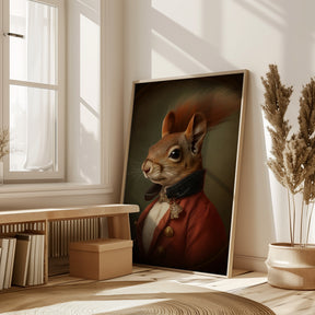 Squirrel Portrait Poster