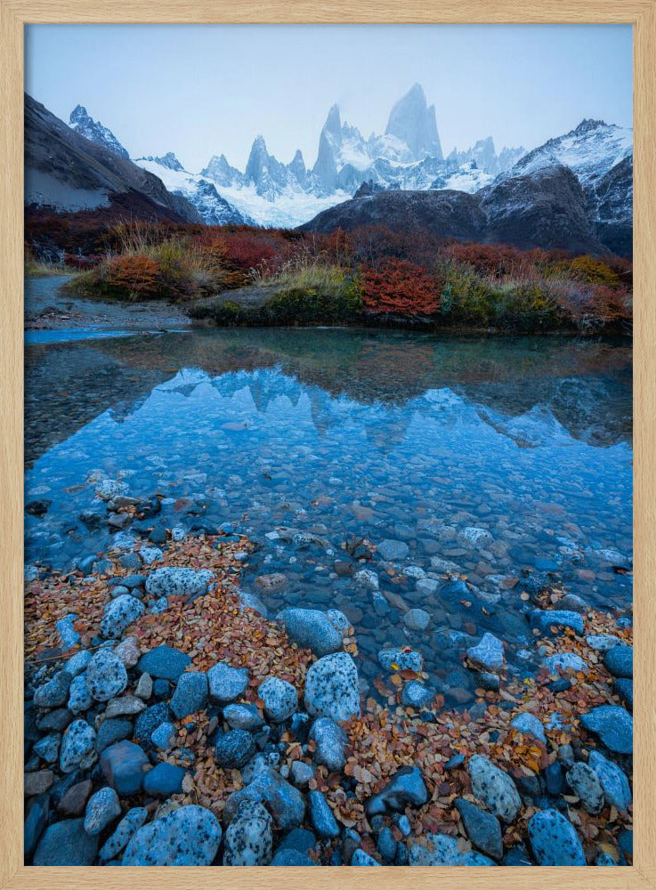 Blue Fitz Roy Poster