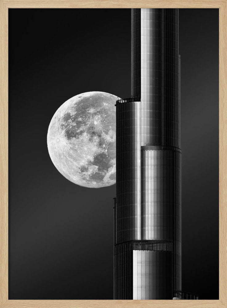 Super moon Burjkhalifa Poster