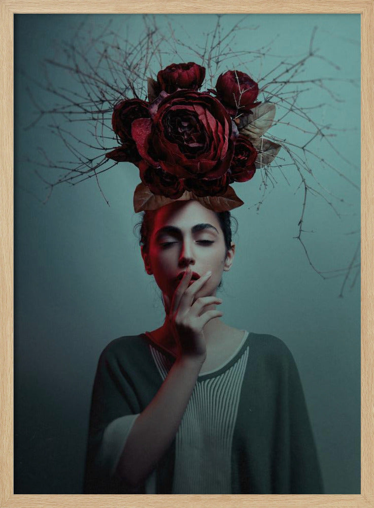 Flower Hat Poster