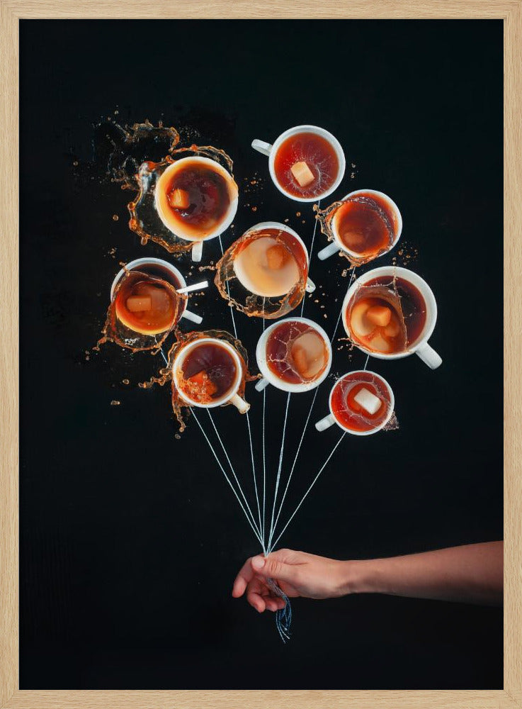 Coffee Balloons Poster