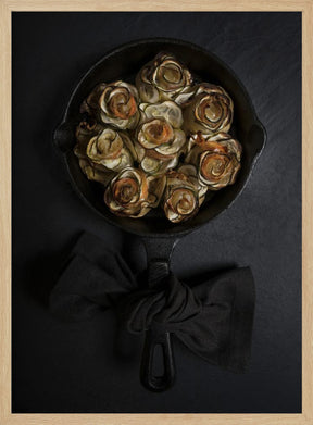 Zucchini and prosciutto roses Poster