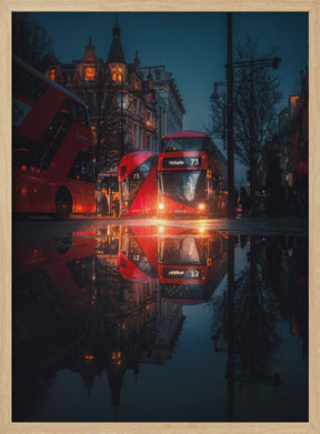 London night reflections Poster