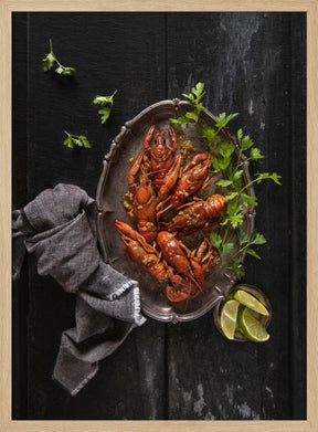 Crayfish and parsley Poster