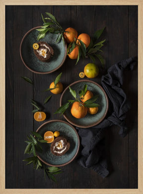 Mandarine chocolate roll Poster