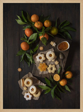 Mandarin Linzer Cookies Poster