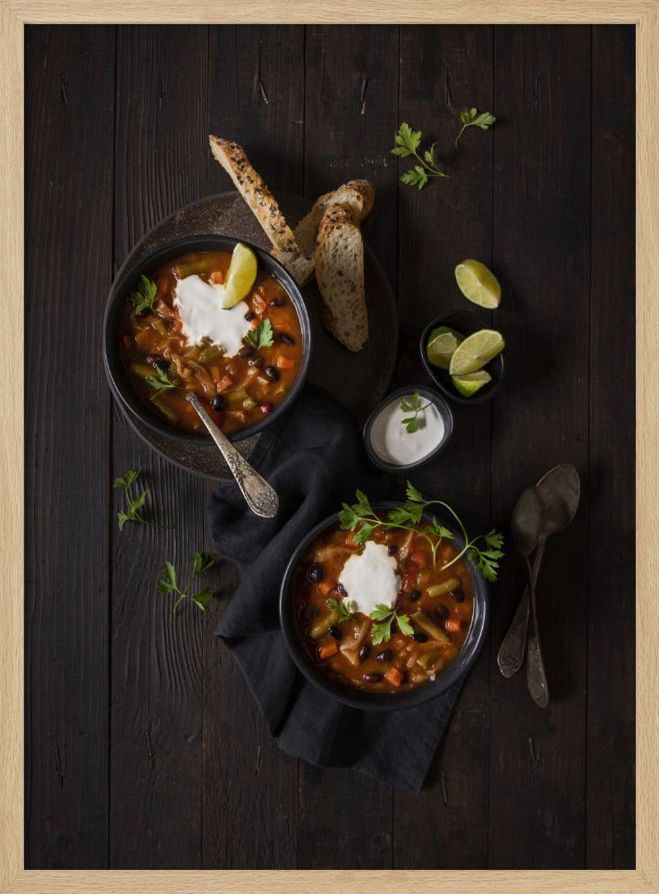 Black Beans and Cabbage Soup Poster