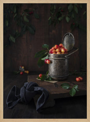 Yellow cherries Poster