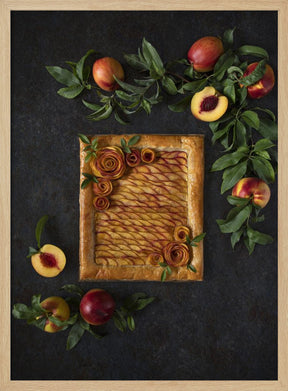 Peach roses tart Poster