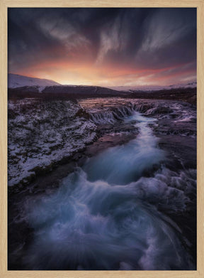 Bruarfoss full color Poster