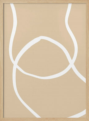 Beige Lines 04 Poster