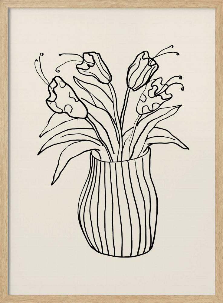 Vase Sketch Poster