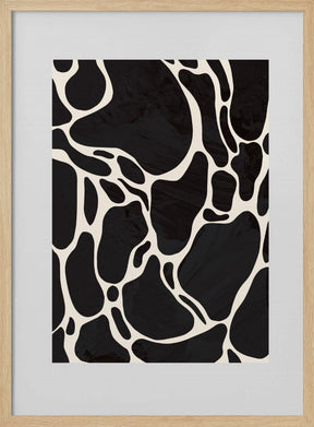 Giraffe Grey Poster