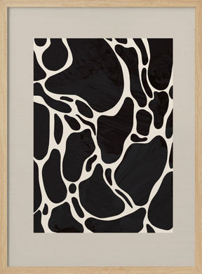 Giraffe Sand Poster