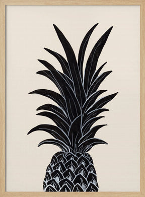 Black Pineapple Poster