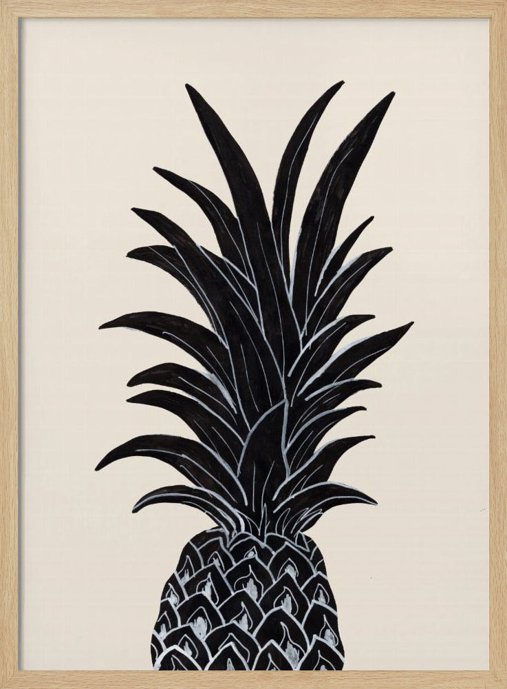 Black Pineapple Poster