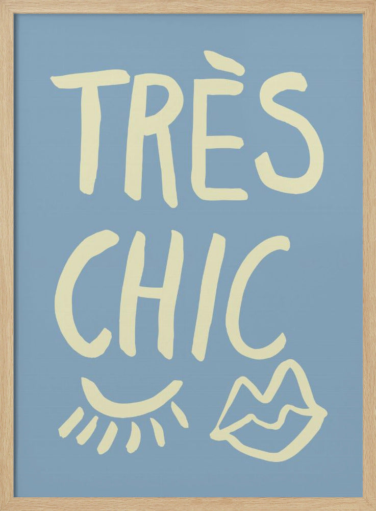 Très Chic Blue Poster