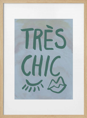 Très Chic Blue Frame Poster