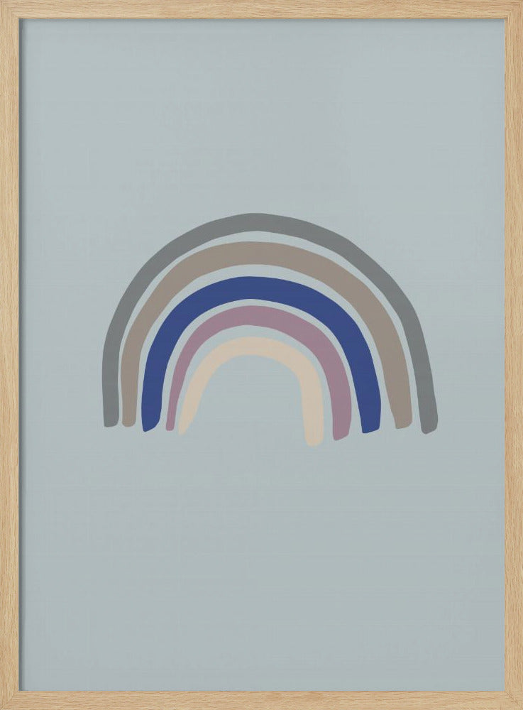 Rainbow Blue Poster