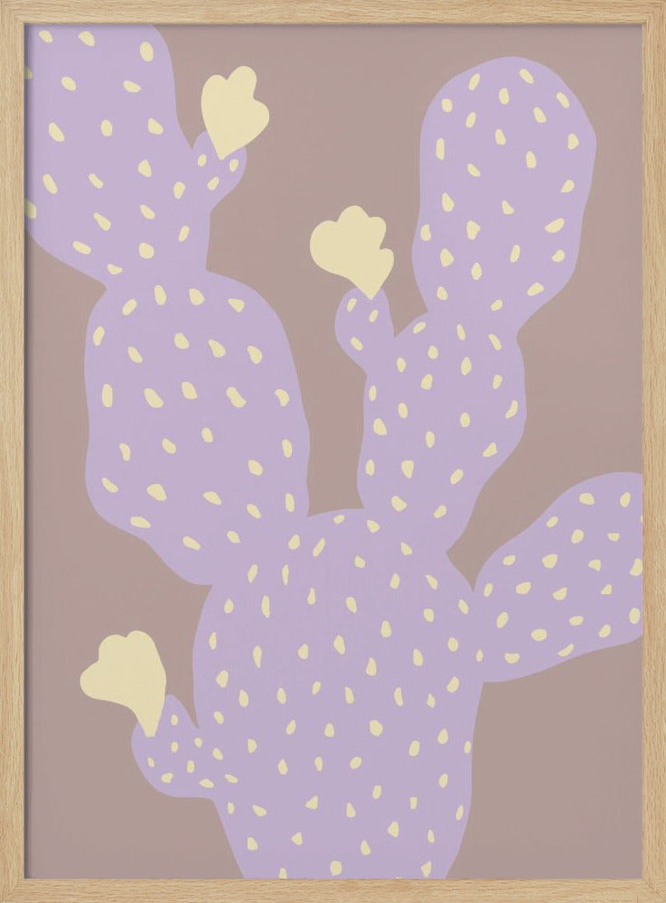Lilac Cactus Poster