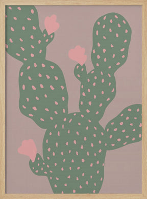 Green Cactus Poster