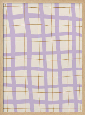 Lilac Grid Poster