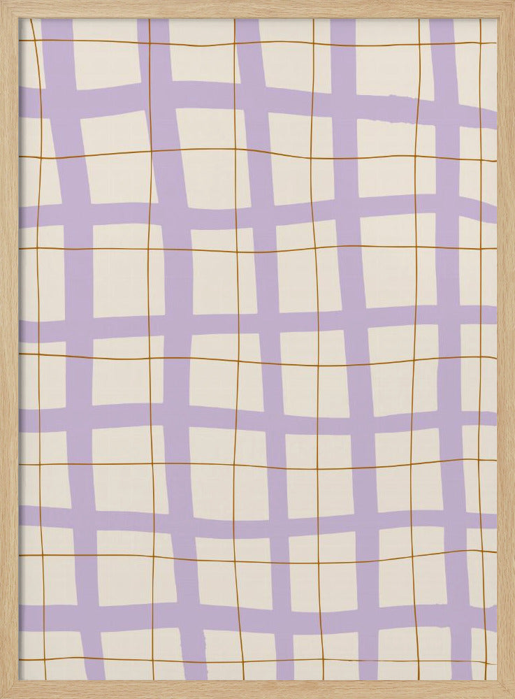 Lilac Grid Poster