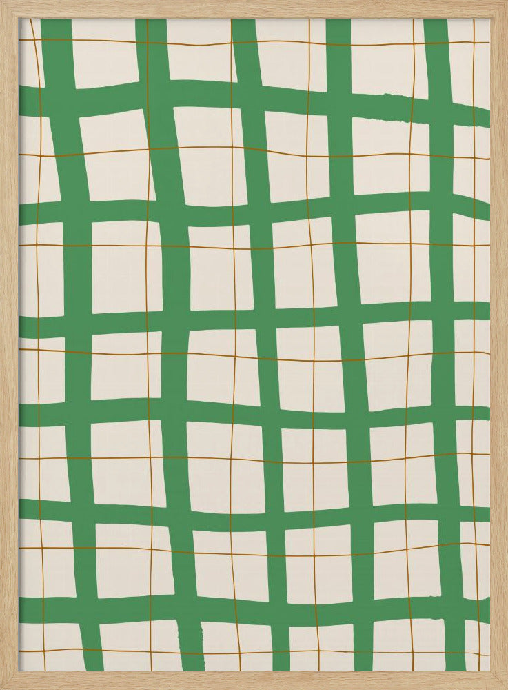 Green Grid Poster