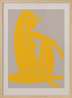 Yellow Figure Poster