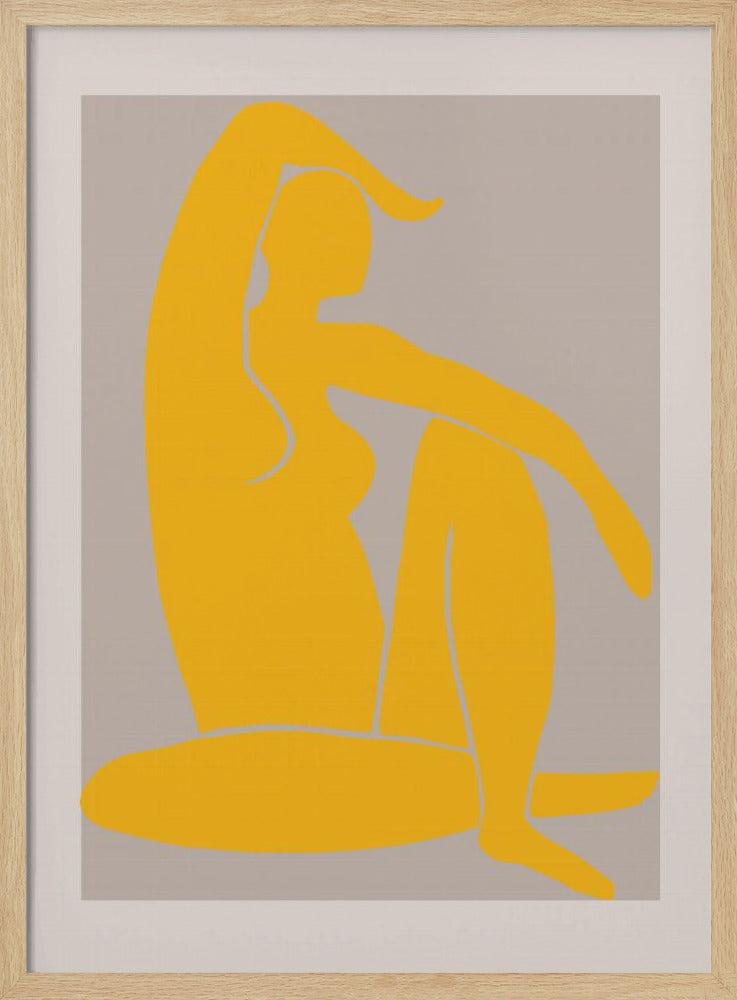 Yellow Figure Poster