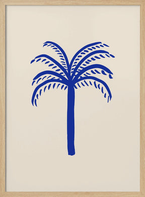 Blue Palm Poster