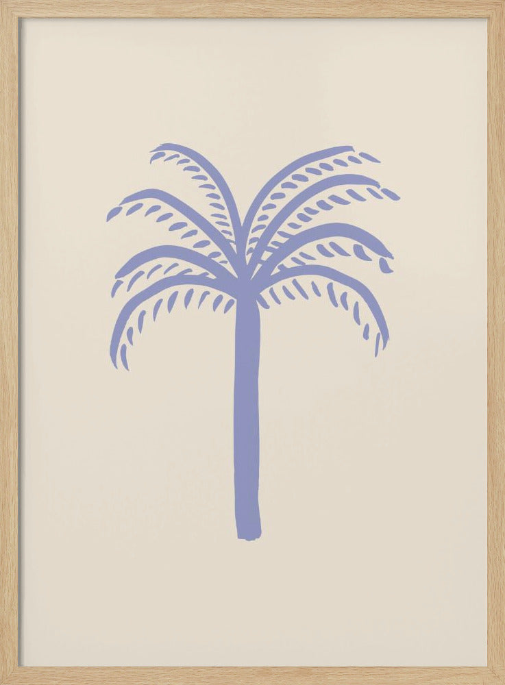 Lilac Palm Poster