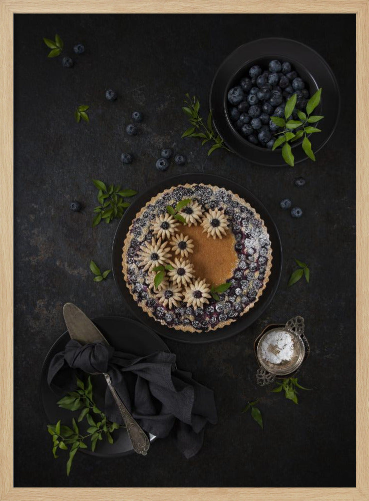 Blueberry frangipane tart Poster