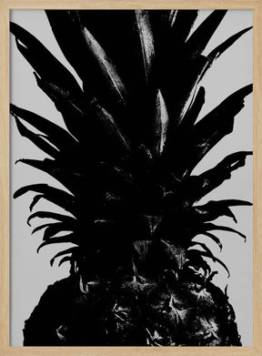 Pineapple bw Poster