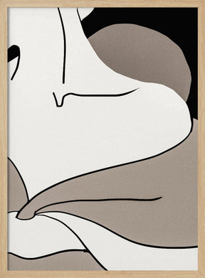 matisse_shoulder_vector_002_Black Poster