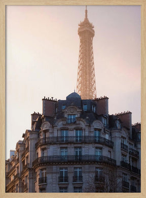 The peeking Eiffel Poster