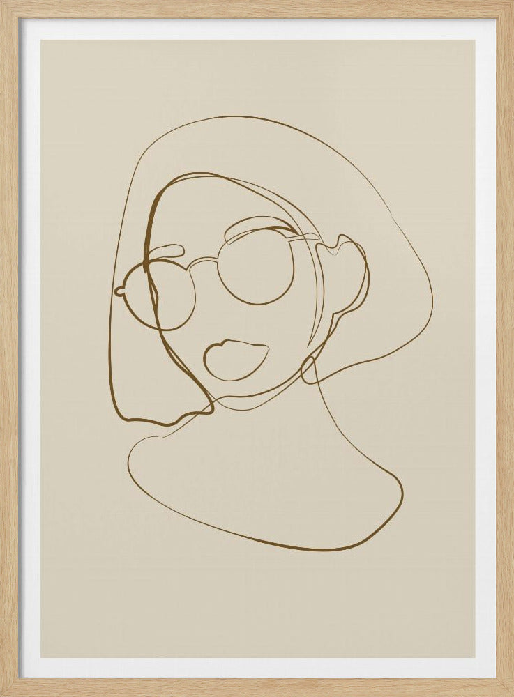 Female portrait Poster