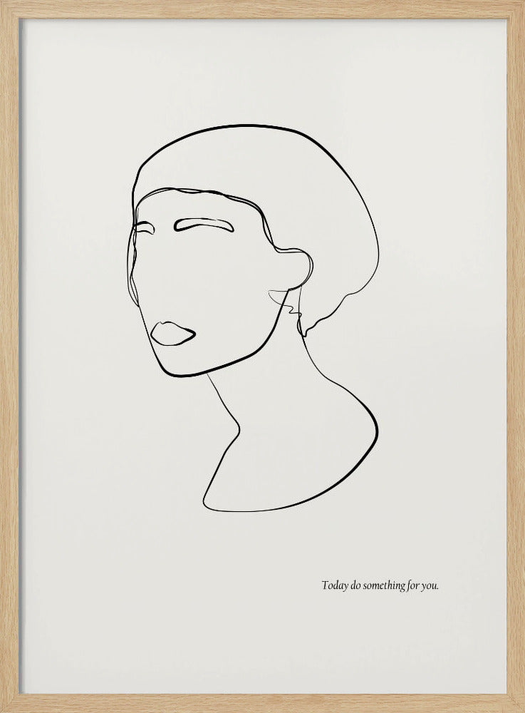 Abstract female portrait Poster